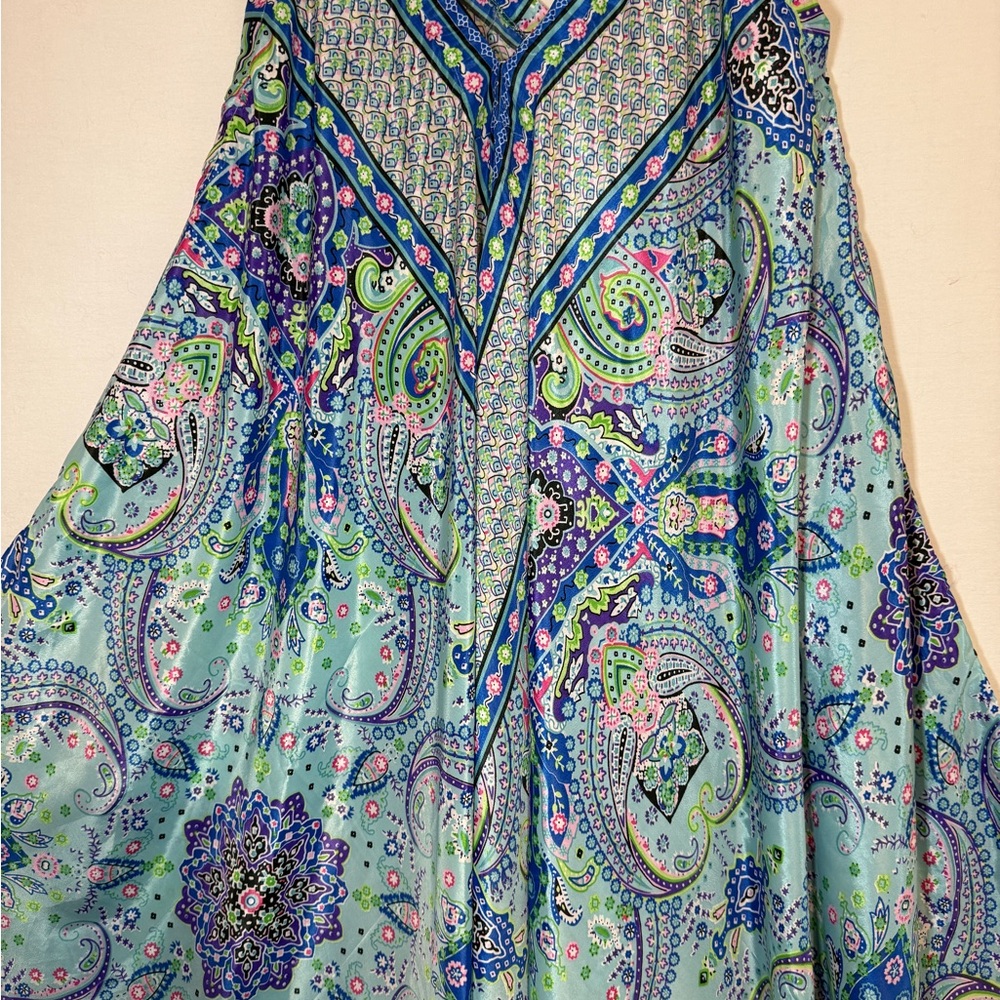 Women’s Boho Print Harem Tapered wide-leg Jumpsuit NWOT One size - Picture 6 of 6